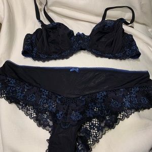 Bra 40D panty 1x set adore me